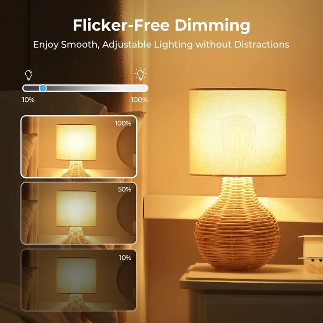 Alt view image 4 of 7 - Dimmable Edison Bulbs 2700K Warm White, E26 LED Bulb 60 watt Equivalent ST58 Vintage Light Bulbs, 600LM, 90+ CRI, E26 Base, Clear Glass, 18 Pack