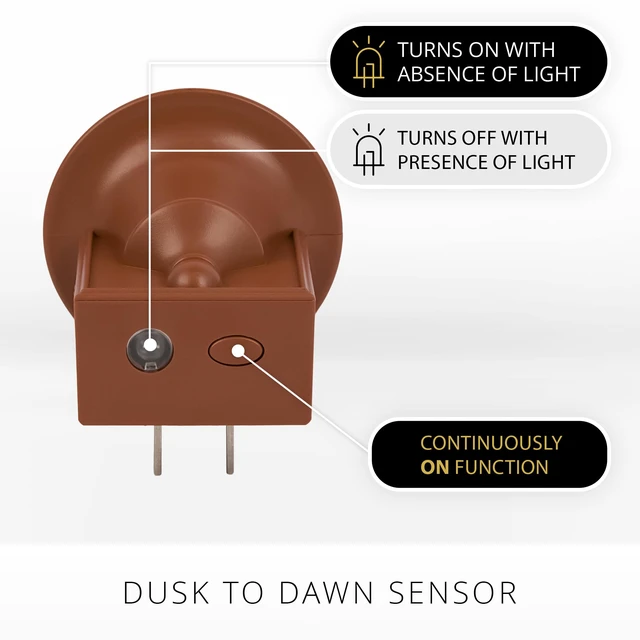 Alt view image 4 of 7 - Flameless Candle Nightlight w/Dusk to Dawn Light Dark Auto Sensor, Baked Clay Wall Plug Indoor Night LED Light w/Real-Flame Effect Technology, Bathroom Bedroom Hallway, No Remote Needed