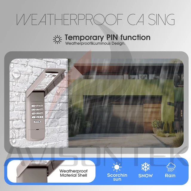 Alt view image 5 of 7 - 878Max Universal LiftMaster Chamberlain Garage Door Opener Remote Keypad FCC Certified Compatible with 877LM 377LM 977LM 66LM 877MAX