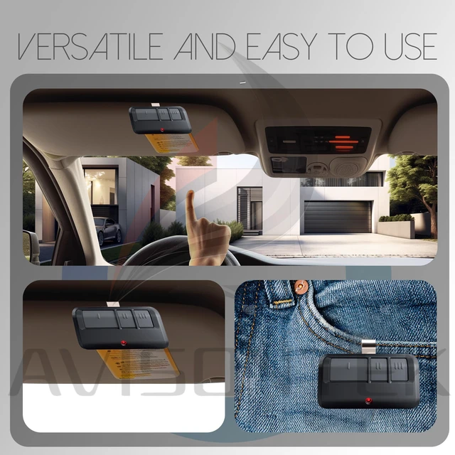 Alt view image 7 of 7 - 878Max Universal LiftMaster Chamberlain Garage Door Opener Remote Keypad FCC Certified Compatible with 877LM 377LM 977LM 66LM 877MAX