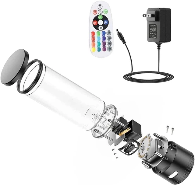 Alt view image 2 of 6 - LED Twister Hurricane Lamp - Large LED Sensory Vortex Light for Home Office Decoration, Holiday Birthday Party Gifts