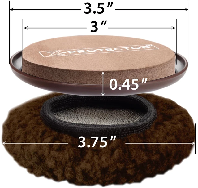 Alt view image 2 of 6 - Furniture Sliders - 8+8 Pack 3 1/2, Multi-Surface, Brown Sliders for Carpet & Hard Floors - 8 Furniture Movers for Carpeted Floors and 8 Hardwood Socks - Move Furniture Easily!
