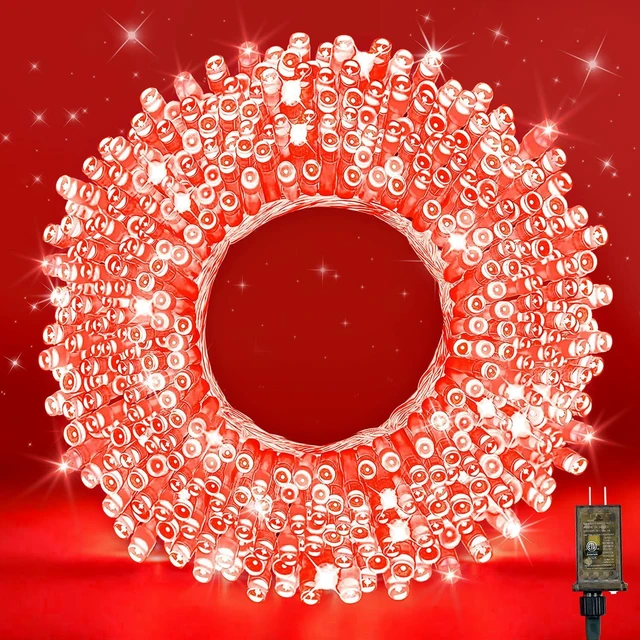 Main image of LED Fairy Lights, Connectable Red Christmas String Lights with Timer Waterproof Light Strand for Christmas Tree, Bedroom, Patio, Wedding, Party, Indoor Outdoor Decor