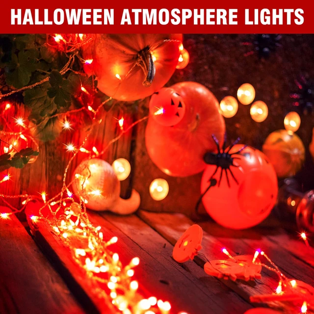Alt view image 2 of 5 - LED Fairy Lights, Connectable Red Christmas String Lights with Timer Waterproof Light Strand for Christmas Tree, Bedroom, Patio, Wedding, Party, Indoor Outdoor Decor