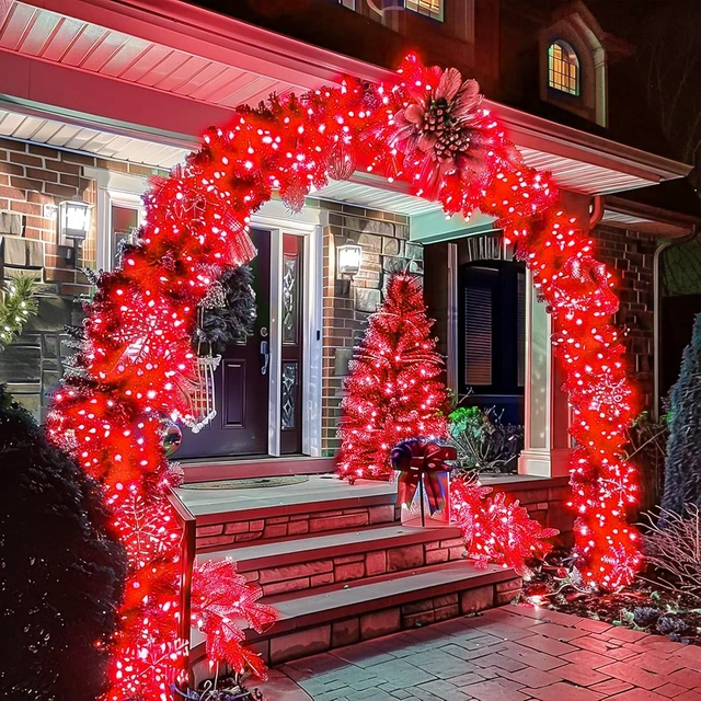 Alt view image 5 of 5 - LED Fairy Lights, Connectable Red Christmas String Lights with Timer Waterproof Light Strand for Christmas Tree, Bedroom, Patio, Wedding, Party, Indoor Outdoor Decor