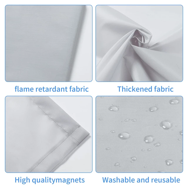 Alt view image 4 of 7 - 4 Pcs Fluorescent Light Covers - Light Covers for Ceiling Lights Classroom, Magnetic Light Filters for Office, Hospitals, Home 4 x 2 Feet (light grey)