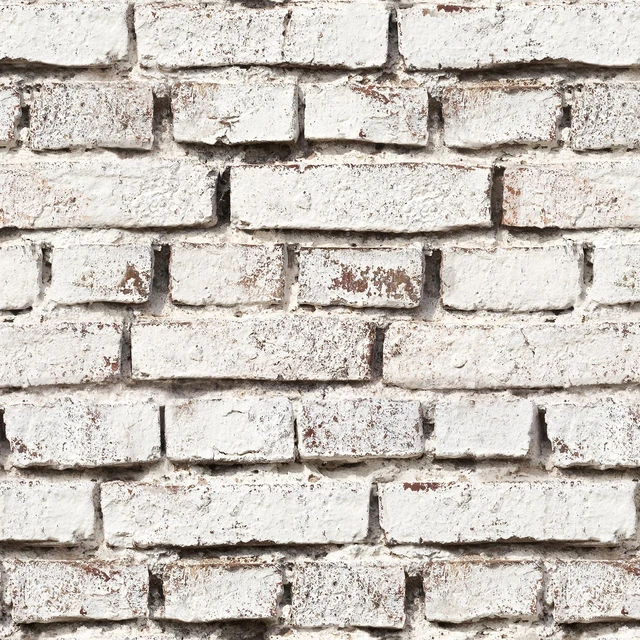 Main image of Brick Peel and Stick Wallpaper Faux Brick Wallpaper 17.7" × 393" White Brick Contact Paper Vintage Self-Adhesive Wall Paper Removable Wallpapers for Bedroom Kitchen Fireplace Home Decorate
