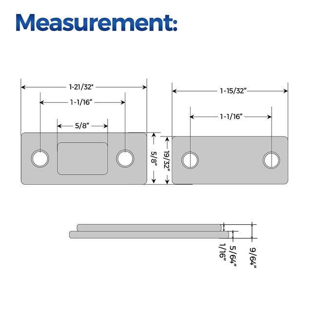 Alt view image 4 of 7 - Ultra Thin Cabinet Magnetic Door Catch Stainless Steel,Matte Black,18 Pack Cabinet Magnets Adhesive Drawer Latch, Stick-On Mount, For Cabinets, Drawers, Closets, Cupboard Wardrobe