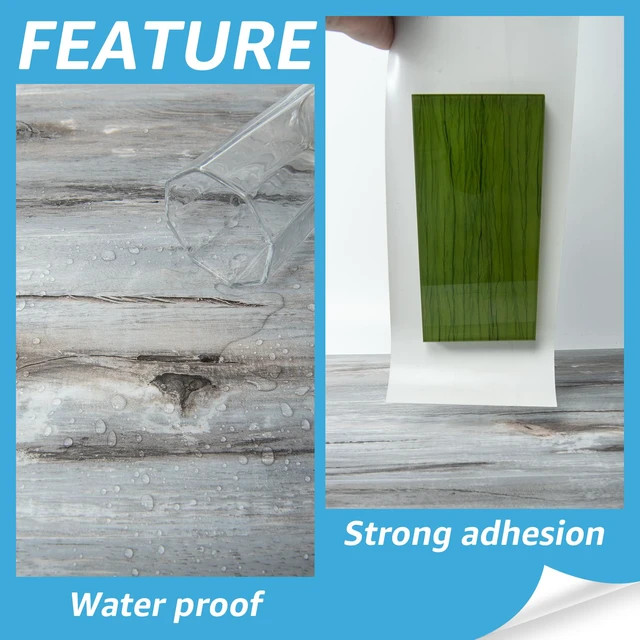 Alt view image 7 of 7 - Wood Textured Peel and Stick Vinyl Floor Tiles, 40-Pack, Dust Grey Rigid Surface, Waterproof, Fire-Proof, Self-Adhesive, Easy to Clean, Cover 60 sq.ft, Ideal for Bedroom, Living Room, Kitchen
