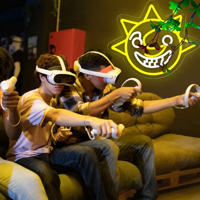 Alt view image 5 of 6 - Fnaf Sun Neon Sign for Wall Decor Five Nights LED Neon Lights for Gameroom Birthday for kids