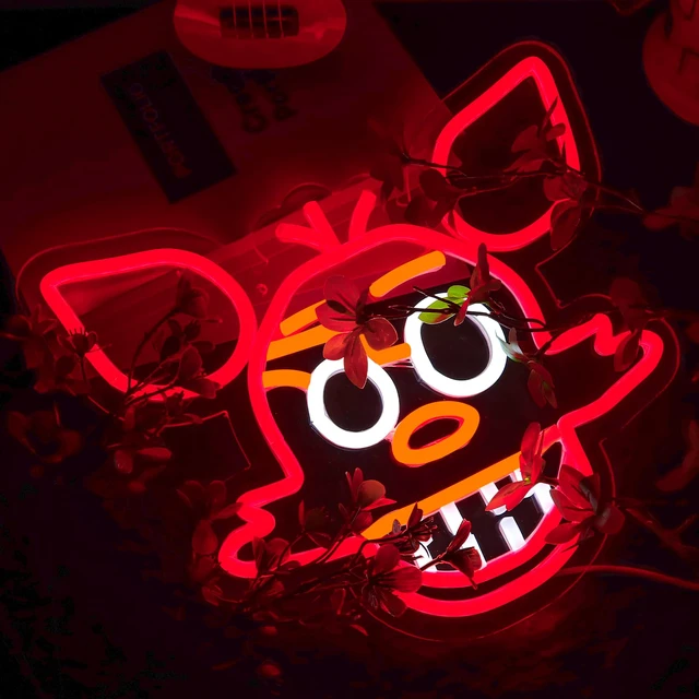 Alt view image 2 of 6 - Fnaf Fox Neon Sign for Wall DecorFive Nights LED Neon Lights for GameroomBirthdayChristmas Gifts for kids