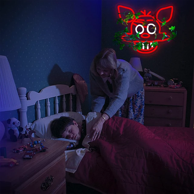 Alt view image 6 of 6 - Fnaf Fox Neon Sign for Wall DecorFive Nights LED Neon Lights for GameroomBirthdayChristmas Gifts for kids