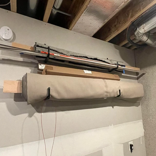 Alt view image 4 of 7 - Garage Storage Ladders Hooks, 6 Pack Heavy Duty Utility Hanger, 9.8IN Wall Mount Rack Safely Holds 50 Pounds