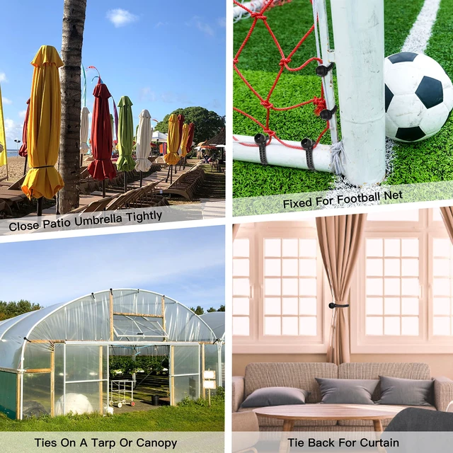 Alt view image 6 of 7 - Bungee Balls 12 inch,50 pcs Tarp Bungee with Balls for Canopy, Camping Tarp, Shelter,Cargo,Tent Poles UV Resistant