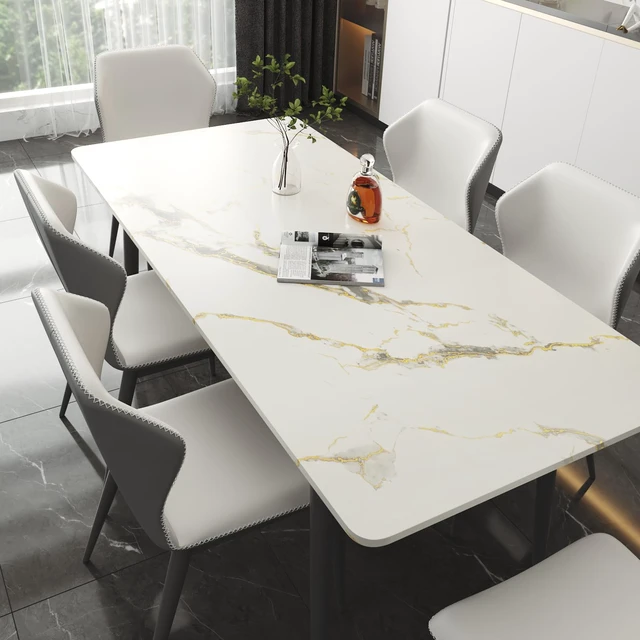 Alt view image 5 of 7 - 24"x160" White and Gold Marble Contact Paper 24 Inch Wide Marble Peel and Stick Countertop Contact Paper Waterproof Self Adhesive Marble Peel and Stick Wallpaper for Walls Counter Tops Vinyl