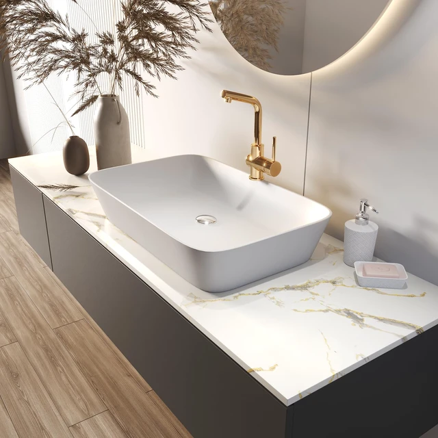 Alt view image 3 of 7 - 24"x160" White and Gold Marble Contact Paper 24 Inch Wide Marble Peel and Stick Countertop Contact Paper Waterproof Self Adhesive Marble Peel and Stick Wallpaper for Walls Counter Tops Vinyl
