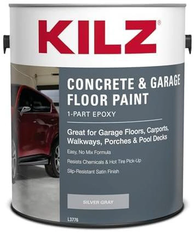 Alt view image 2 of 7 - 1-Part Epoxy Concrete & Garage Floor Paint, Silver Gray, 1 Gallon