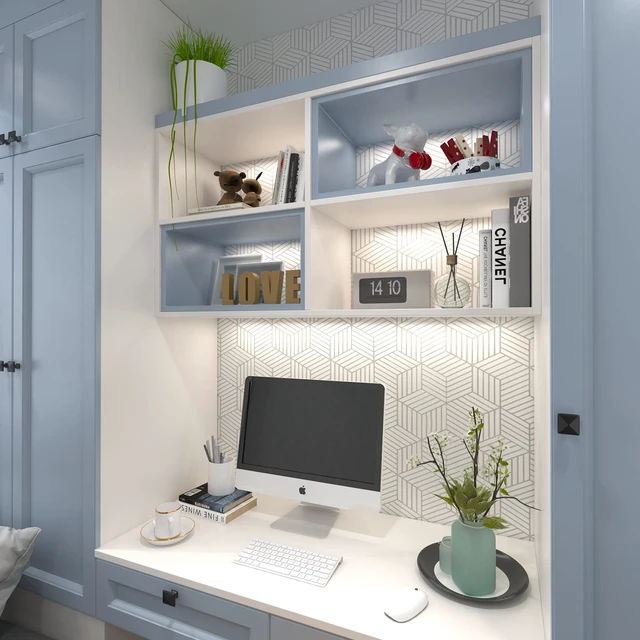 Alt view image 3 of 7 - White and Silver Peel and Stick Wallpaper Modern 17.7×393 Sliver Stripe Wallpaper Self Adhesive Removable Wallpaper Geometric Pattern Hexagon Wallpaper Shelf Drawer Liner Vinyl Film