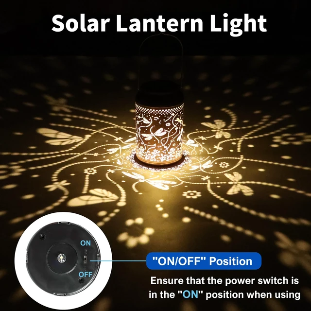 Alt view image 4 of 7 - Dragonfly Solar Lanterns Outdoor Waterproof,Birthday Gift for Women Gifts for Mom Grandma, Metal Hanging Solar Light for Yard Garden Porch Landscape Deconration-1Pack