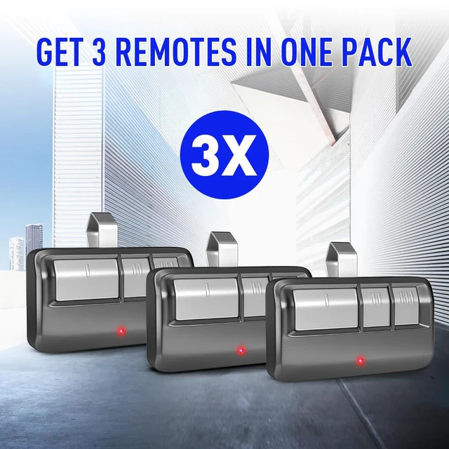 Alt view image 7 of 7 - Universal Garage Door Opener Remote with Visor Clip, for LiftMaster/Chamberlain/Craftsman Door Opener, Suitable for 5 Color Learn Buttons, 3 Pack