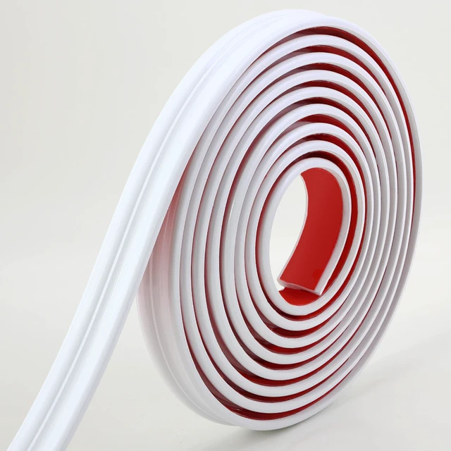 Alt view image 7 of 7 - 120"L x 2.4"W Peel and Stick Chair Rail Panel Molding, Pre-Primed Trim for Home Decoration & Wall Protection