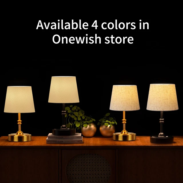 Alt view image 4 of 7 - Small Cordless Lamp, Battery Operated Table lamp Dimmable, 4000mAh Rechargeable, Touch Bedside Lamp with Beige Linen Shade, 2700K Bulb Included, for Dining, Patio, Bathroom(Black)