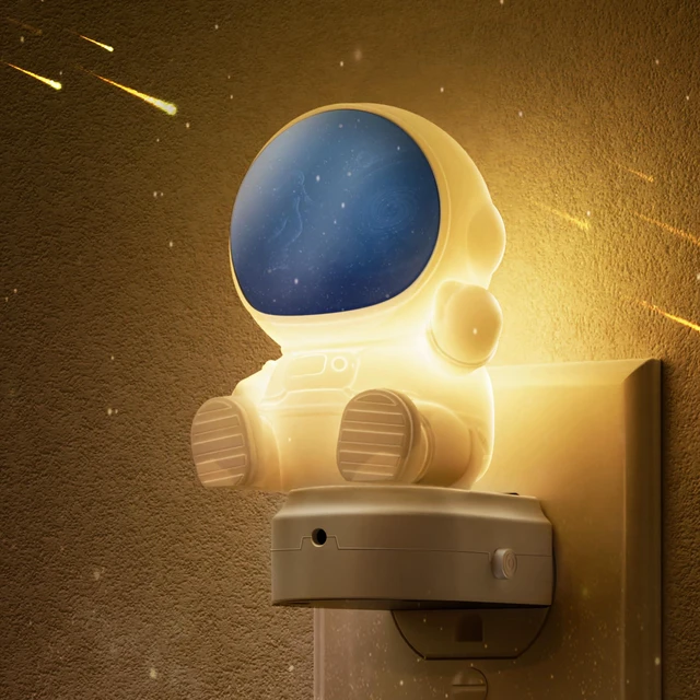 Main image of Night Light for Kids, 3D Space Night Light Plug in Dusk to Dawn Nursery Night Lights, RGB+Soft White 3000K, 3 Lighting Modes, Room Decor, Children