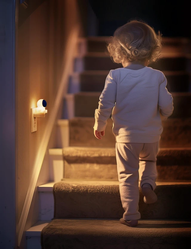 Alt view image 6 of 7 - Night Light for Kids, 3D Space Night Light Plug in Dusk to Dawn Nursery Night Lights, RGB+Soft White 3000K, 3 Lighting Modes, Room Decor, Children