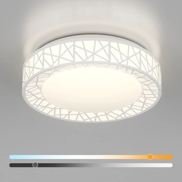Main image of 12 Inch Bird's Nest Flush Mount Ceiling Light, 20W, 5CCT 2700K-6500K Selectable, Modern LED Ceiling Light Fixture, Dimmable, for Bedroom, Kitchen, Closet, White, ETL Listed