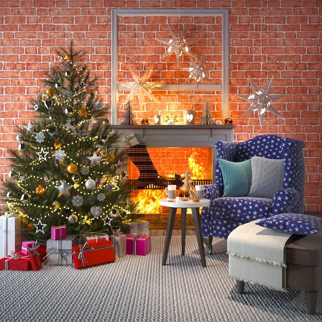 Alt view image 3 of 7 - Red Brick Wallpaper Peel and Stick Contact Paper Faux 393×18 Red Brick Contact Paper for Walls Brick Wrapping Paper Self Adhesive Removable Wallpaper Bedroom Kitchen Backsplash Fireplace