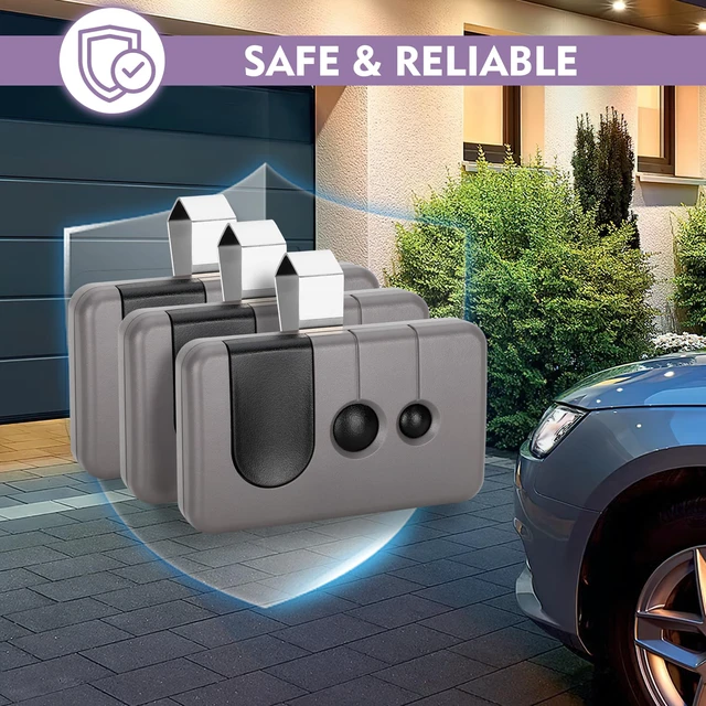 Alt view image 7 of 7 - 3 for Sears Craftsman Garage Door Remote, Only for Purple Learn Button replace 139.53753 53753 139.18191 HBW2028 371LM 373LM 375LM 950CD 953D 956D(2006-2013)