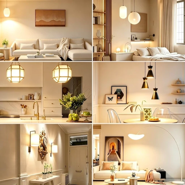 Alt view image 5 of 7 - A19 LED Light Bulbs, 3000K Soft Warm Yellow White, 60W Eq,Standard E26 9W Energy Saving 85% Efficient, 800LM, Medium Base Lightbulbs for Home Indoor Lamps, CRI 85+, UL, 120V, Non-Dimmable, 6 Pack