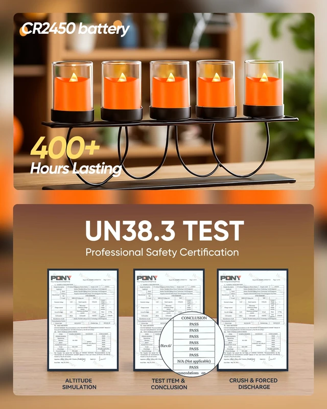 Alt view image 7 of 7 - Orange Flameless LED Votive Tealight Candles & Timer Remote,12Pack Battery operated, 400+ hour runtime, 2/4/6/8h timer, warm white, flicker/steady mode, for halloween, Thanksgiving decor