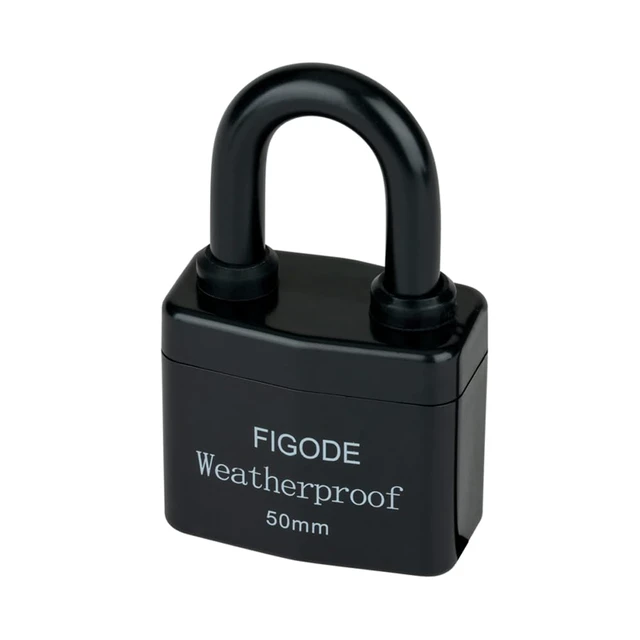 Alt view image 5 of 6 - ® Outdoor Waterproof Padlocks, Covered Heavy Duty Laminated Steel Locks, Large Sturdy Locks, 2.2 in. Wide, 6 Locks Same Key, Standard Shackle