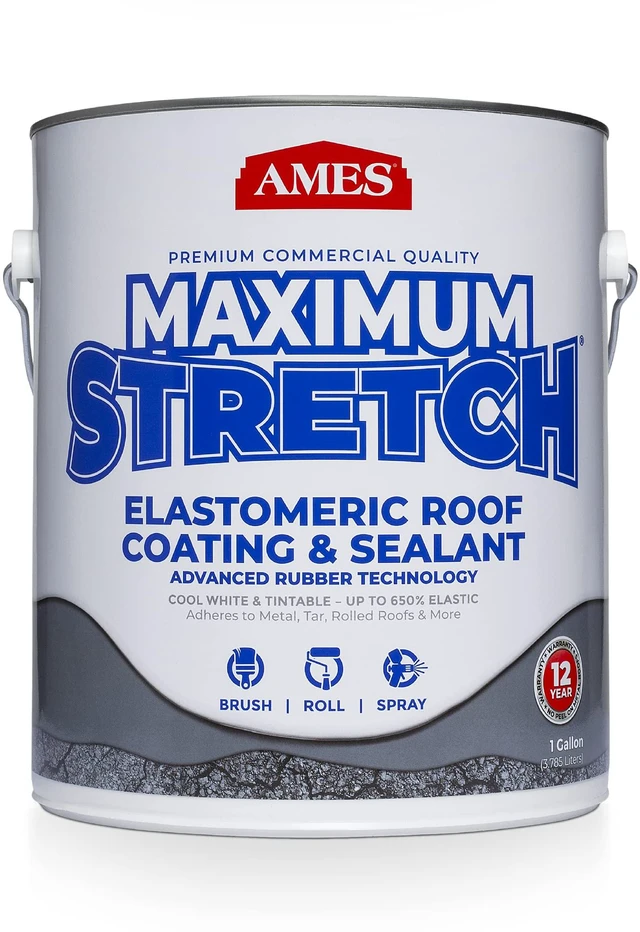 Main image of RESEARCH LABORATORIES MSS1 Maximum Stretch Roof Coating, 1 Gallon, White