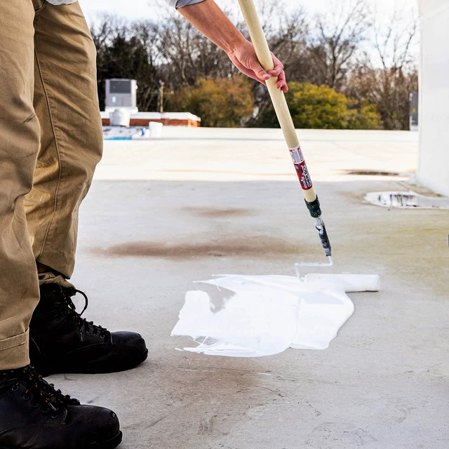 Alt view image 7 of 7 - RESEARCH LABORATORIES MSS1 Maximum Stretch Roof Coating, 1 Gallon, White