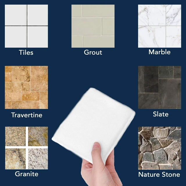 Alt view image 3 of 6 - (12-Pack) Professional Microfiber Sealer Applicator Pad The Perfect Tool to Apply Sealer to All Natural Stone and Tile Like Marble, Granite, Concrete & Slate (White)