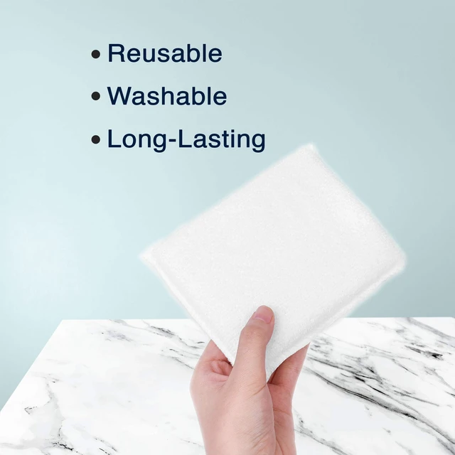 Alt view image 4 of 6 - (12-Pack) Professional Microfiber Sealer Applicator Pad The Perfect Tool to Apply Sealer to All Natural Stone and Tile Like Marble, Granite, Concrete & Slate (White)