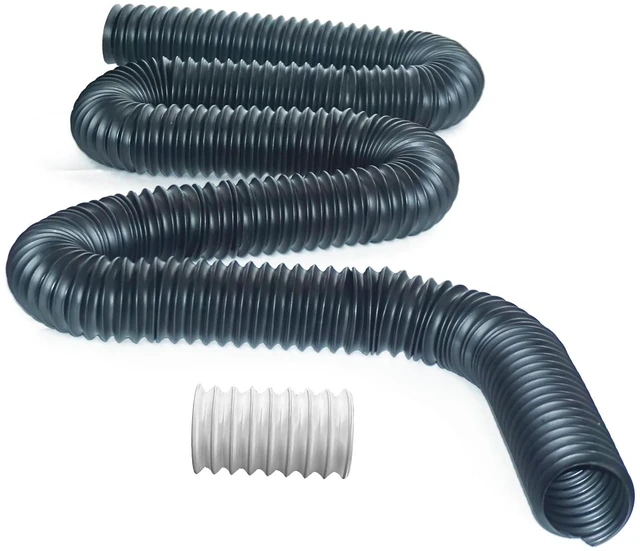 Main image of Extra 8 Ft Pipe with Connector,2 Inch Diameter,Use for Catch Basin for Catch Basins Other Side Drainage or Splicing Flexible Pipe Length - Extension/Flexible / Shapeable / Spliceable
