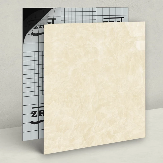 Alt view image 2 of 7 - 40-Pack 40 Sq.Ft Peel and Stick Floor Tiles Vinyl Polish Pattern Flooring, 12 x 12 Self Adhesive Vinyl Flooring DIY for Kitchen, Bathroom, Laundry, Polish Cream Marble