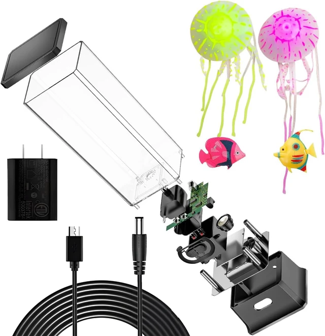 Alt view image 3 of 7 - Gifts for Kids Men Women Friends Family Cool Jellyfish Lamp Night Light for Girls Boys Kids Home Office Bedroom Decor for Christmas Holiday Birthday Party