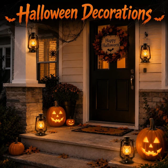 Alt view image 5 of 7 - 2 Pack Bronze Vintage 4 Modes Rechargeable Lanterns with Remote Control Waterproof Hanging LED Lights with Flickering Flame, Outdoor and Indoor Decor for Halloween, Patio, Garden, Pathway, Camping