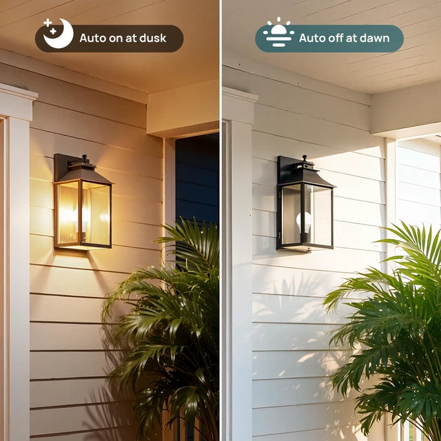 Alt view image 3 of 7 - Dusk to Dawn Light Bulbs Outdoor, A19 Sensor Led Bulbs Automatic On/Off, 9.5W led Light Bulbs, 75 Watt Equivalent, 1200 Lumen, E26 Base, ETL&FCC Listed, 2700K Soft White, 6 Pack