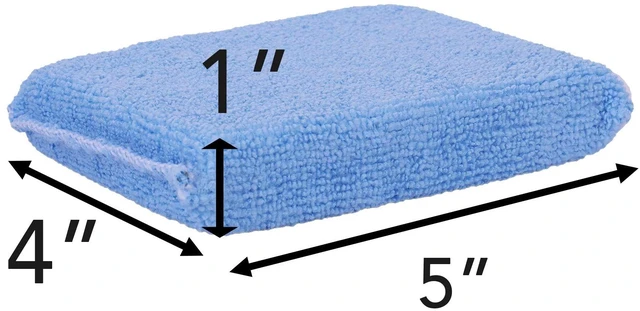 Alt view image 2 of 6 - (12-Pack) Professional Microfiber Sealer Applicator Pad The Perfect Tool to Apply Sealer to All Natural Stone and Tile Like Marble, Granite, Concrete & Slate (Blue)