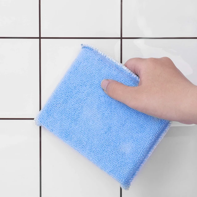 Alt view image 5 of 6 - (12-Pack) Professional Microfiber Sealer Applicator Pad The Perfect Tool to Apply Sealer to All Natural Stone and Tile Like Marble, Granite, Concrete & Slate (Blue)