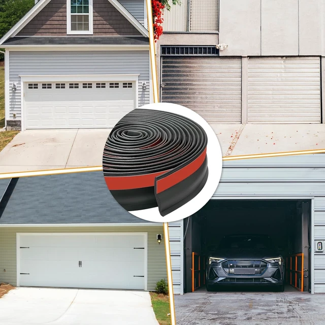 Alt view image 7 of 7 - Garage Door Bottom Seal Strip,50ft Weatherproof Rubber Door Threshold Seal Weatherproof, Rubber, Door Threshold Seal