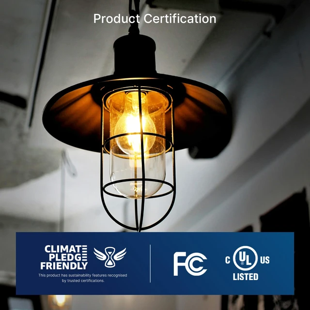 Alt view image 5 of 7 - 100W Eq Dimmable A21 LED, 1600LM, 2700K, E26, 8P 12W, CRI90, clear glass, instant on, no flicker, for table lamps, bedroom, living room, dining room