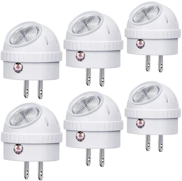 Main image of Plug-in LED Night Light Dusk to Dawn Sensor Neutral White 6 Pack