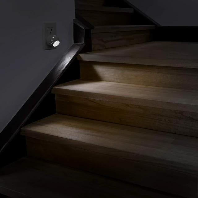 Alt view image 4 of 6 - Plug-in LED Night Light Dusk to Dawn Sensor Neutral White 6 Pack