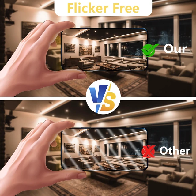 Alt view image 5 of 7 - GU10 LED Light Bulbs, Dimmable GU10 Bulb Replacement for Track Lighting, 5.5w Equivalent 50W, 500 LM Soft White 3000K, MR16 LED Bulb for Kitchen, Range Hood, Living Room, 24 Pack